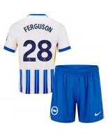 Otroške Nogometnih dresov Brighton Evan Ferguson #28 Domači 2024-25 Kratki rokavi (+ hlače)